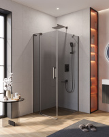 Душевой уголок (80х80) CEZARES SLIDER SLIDER-AH-1-80-80/90-GRIGIO-GM
