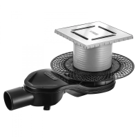 Душевой трап (15х15) Berges Wasserhaus Platz Norma  090159 хром матовый