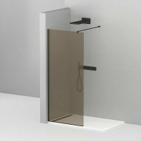 Душевая перегородка 100 см CEZARES LIBERTA LIBERTA-L-1-100-120-BR-NERO