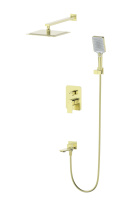 Душевая система встраиваемая WONZON & WOGHAND DIAMOND, брашированное золото WW-88939011-BG