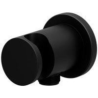 Подключение для душевого шланга с держателем Ravak 706.21BLM X07P672 черное матовое Подключение для душевого шланга с держателем Ravak 706.21BLM X07P672 черное матовое