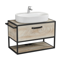 Тумба с раковиной Aquaton Лофт Фабрик 80 1A2424K0LTDU0