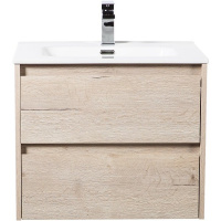 База под раковину подвесная BelBagno KRAFT-600-2C-SO-RGB Rovere Galifax Bianco