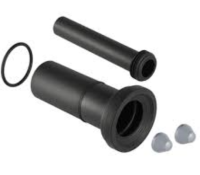 Подсоединительный комплект Geberit для подвесного унитаза, длина 18,5 см: d=110мм, d1=45мм, Матовый хром 152.422.46.1