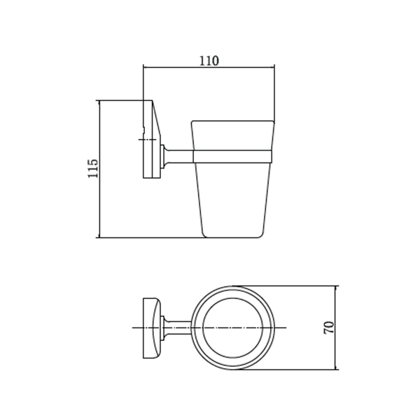 Стакан для зубных щеток FASHUN A1606