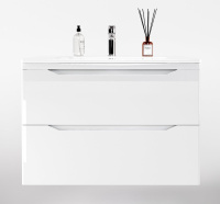 Тумба под раковину Style Line Марелла 80 Люкс Plus СС-00002411 белый глянец