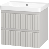 Тумба с раковиной 60 Brevita Victory УТ000024151 серый кашемир