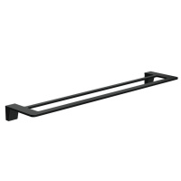 Полотенцедержатель двойной WONZON & WOGHAND, черный матовый WW-V2102-MB Полотенцедержатель двойной WONZON & WOGHAND, черный матовый WW-V2102-MB