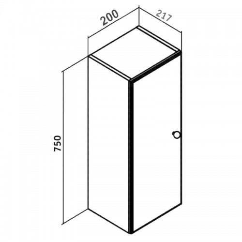 Шкаф навесной Runo универсальный Кредо 20 (00-00001148)
