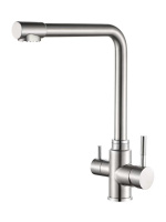 Смеситель для кухни однорычажный с каналом для питьевой воды Orange Boni M15-008ni никель