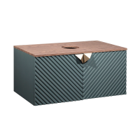 Тумба под раковину RUNO Андорра 85 графит дуб коньячный подвесная  (00-00002016)