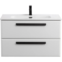 Тумба под раковину Cezares ECO-CER-N-800-2C-SO-BO Bianco Opaco без ручек