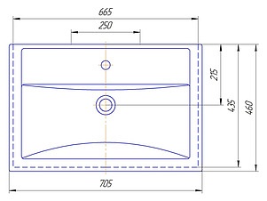 Тумба под раковину Misty Фостер 70  Э-Фос01070-012Я