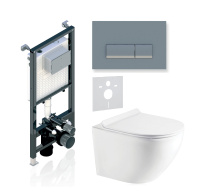 Комплект 3в1 Koller Pool Alcora ST 1200+INTEGRO Matt Chrome+ROUND