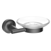 Мыльница с держателем WONZON & WOGHAN SIMPLE, темный графит WW-6522-BGM