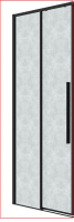 Душевая дверь (80х195) Grossman Galaxy 1/2.K33.01.80.21.02, раздвижная