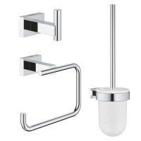 Набор аксессуаров GROHE Essentials Cube (3 предмета) 40757 001 (40757001) хром  Набор аксессуаров GROHE Essentials Cube (3 предмета) 40757 001 (40757001) хром