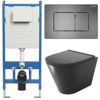 Комплект унитаза с инсталляцией Grossman Classic 97.4477BMS.04.42M с клавишей смыва