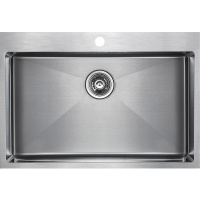 Кухонная мойка Paulmark Saar PM807551-BS брашированная нерж. сталь
