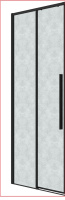 Душевая дверь (100х195) Grossman Galaxy 1/2.K33.01.10.21.02, раздвижная