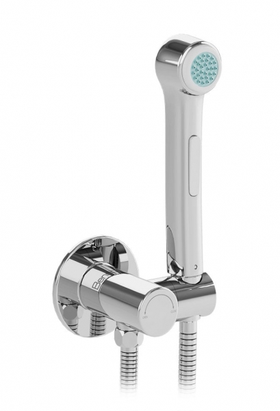Настенный смеситель с гигиеническим душем BENNBERG CHROME SET H 1006