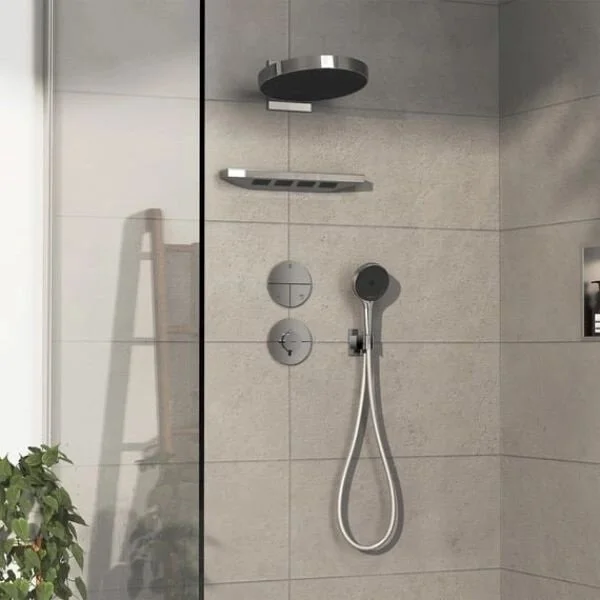 Термостат для душа с регулировкой напора Hansgrohe ShowerSelect Comfort S 15559000 хром