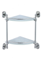 Полка угловая двойная стеклянная Savol 70 S-007073-2