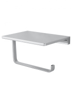 Держатель для туалетной бумаги с полкой WONZON & WOGHAND ECLIPSE, хром WW-9126-CR