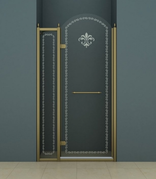 Душевая дверь в нишу Cezares RETRO-A-B-12-120-CP-Br-L