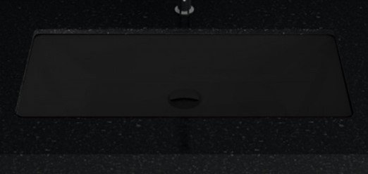 Раковина встраиваемая снизу (74х38,6) Bette Loft A231-035 черный матовый