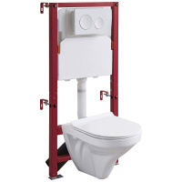 Унитаз подвесной безободковый с инсталляцией RGW SW-60 68420460-01