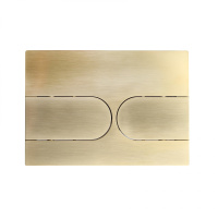 Кнопка смыва для инсталляции механическая WONZON & WOGHAND, брашированное золото WW-IB233-BG