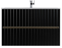 База под раковину Art&Max Еlegant AM-ELEGANT-900-2C-SO-NM-LED Черный матовый