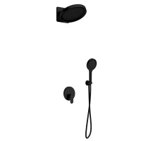 Душевая комплект AQUAme AQM8402MB черный матовый