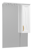 Зеркало-шкаф (63х100) Misty Амбра 65 правый П-Амб0265-0322ЯП