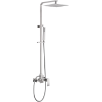 Душевая стойка ABBER Wasserfall AF8616SPL с изливом, сатин