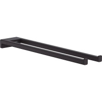 Двухрожковый держатель полотенец Hansgrohe AddStoris 41770670, матовый черный Двухрожковый держатель полотенец Hansgrohe AddStoris 41770670, матовый черный