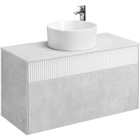 Тумба с раковиной Aquaton Марбл 100 слэйт 1A2763K2MH4C0