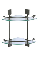 Полка угловая Savol двойная стеклянная S-065322H