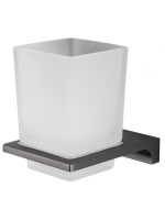 Стакан для зубных щеток с держателем WONZON & WOGHAND ECLIPSE, темный графит WW-9121-BGM