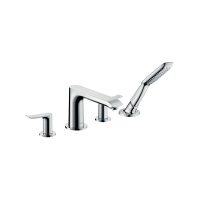 Смеситель на борт ванны на 4 отверстия Hansgrohe Metris 31442000 хром