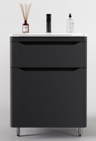 Тумба под раковину Style Line Марелла 70 Люкс Plus СС-00002400 серый матовый