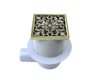 Душевой трап с дизайн-решеткой Цветок 21975-56