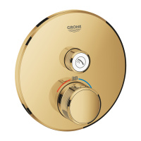 Термостат для встраиваемого монтажа на 1 выход Grohe Grohtherm SmartControl 29118 GL0 (29118GL0) холодный рассвет глянец Термостат для встраиваемого монтажа на 1 выход Grohe Grohtherm SmartControl 29118 GL0 (29118GL0) холодный рассвет глянец