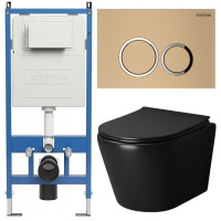 Комплект унитаза с инсталляцией Grossman Galaxy 97.4478BMS.01.310 с клавишей смыва