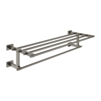 Полочка для полотенец Grohe Essentials Cube 40512 AL1 (40512AL1) темный графит матовый Полочка для полотенец Grohe Essentials Cube 40512 AL1 (40512AL1) темный графит матовый