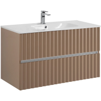 База под раковину Art&Max Еlegant AM-ELEGANT-1000-2C-SO-CM-LED Капучино матовый