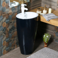 Раковина напольная (48,5х38)  Melana B166-1BW-805