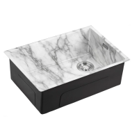 Кухонная мойка (66х44) EMAR EMB-660(UN) White Elegant