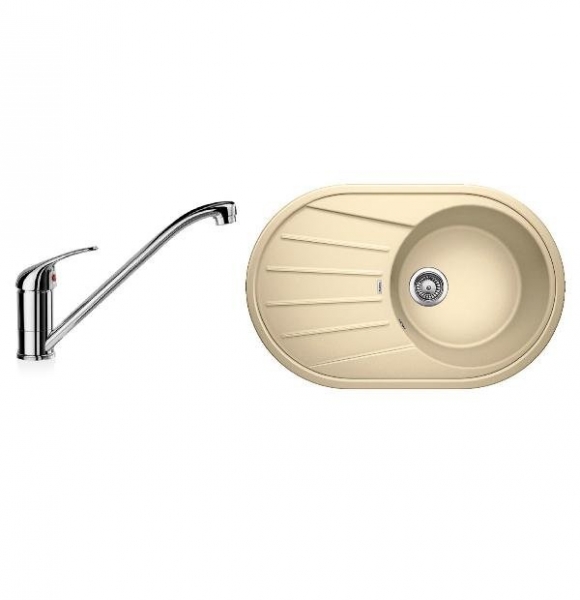 Комплект Blanco TAMOS 45 S (шампань) + DARAS (хром) 521394D1